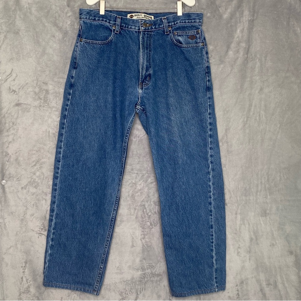Harley Davidson Genuine Motor Men's Jeans Straight Leg Sz 36x30
